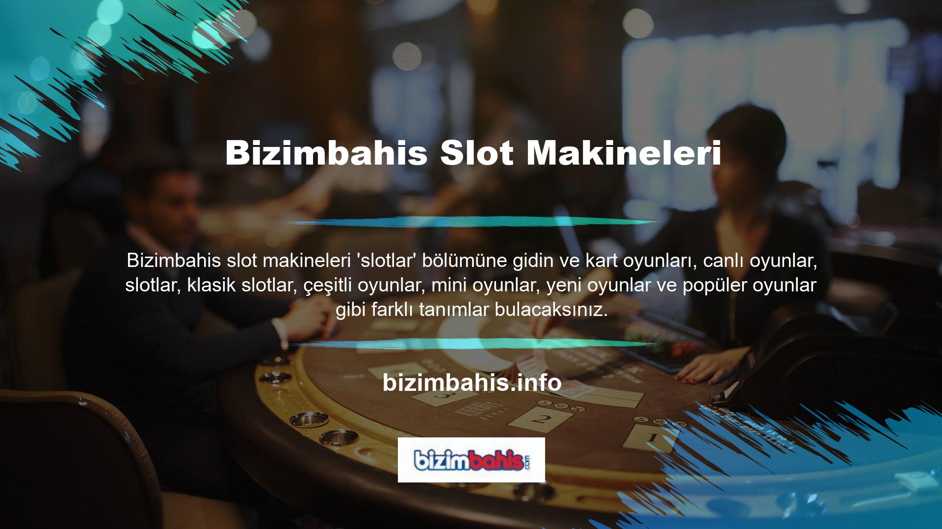 Slot konsepti, video poker, video slot ve video bingo gibi seçenekleri içerir